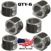 6 - Steel Universal Weld On Bar Clamp 1-3/4" Roll Cage Fabrication Mount 4 Bolt