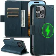 PU Leather Flip Women Men Wallet Magnetic Case For iPhone 15 14 13 12 Pro Max