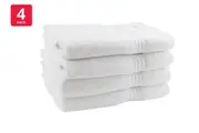 Onkaparinga Set of 4 600GSM Flinders Bath Towels (White)