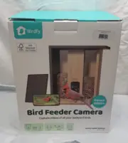 Birdfy NI-8408 Bamboo Bird Feeder with Camera & Solar Power Panel *New