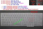 Keyboard Skin Cover for Dell Alienware m17 R2 R3 R4,Area-51m R2,P41E,P45E,P46E