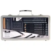 Royal & Langnickel Large Window Artist Tin Sketching Set 51pc