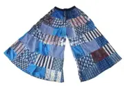 Wholesale 1PC Rayon Patchwork Wide Leg Hippie Boho Gypsy Palazzo Pants Trouser