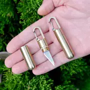 1/2X Portable Detachable Capsule Mini Knife Keychain Multifunctional EDC Tools