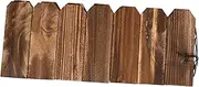 CIYODO Garden Fence Flowerbed Border Fence Garden Ornament Wood Flowerbed Edgings Yard Decor Plant Borders Wood