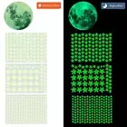 334Pcs Glow in The Dark Stars Wall Decals Glow in The Dark Moon for Living Room