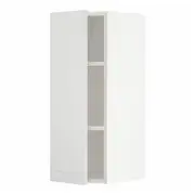 METOD wall cabinet with shelves, white/Stensund white, 30x37x80 cm