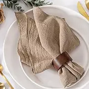 MLMW Boho Napkins Cloth Set of 10 Table Linen Dinner Fabric Cloth Napkins Bulk Washable 16.5"×16.5" for Wedding Party Baby Bridal Shower Birthday Table Decorations