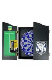 Canterbury Bulldogs NRL Dartboard + Cabinet