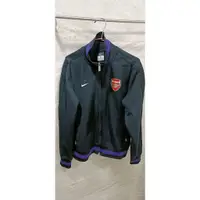 在飛比找蝦皮購物優惠-NIKE ARSENAL 外套 黑紫色 L號 正品 二手 肩