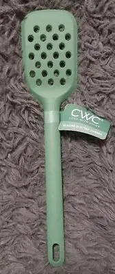CWC Silicone Slotted Turner Spatula Green Cook With Color Kitchen Utensil NEW