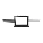 (Black)Laundry Clothes Drying Rack Wall Mounted Rotating Towel Rack With GE