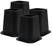 Kings Brand 6-inch Bed Risers, Furniture Riser, Under Bed Storage, Set of 4