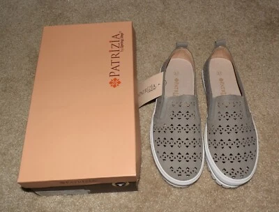 New Womens Patrizia by Spring Step 37 Gray Angelita Shoes Slip On 6.5-7