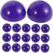 Generic 50 Pcs Open Ball Plastic Cage Balls Bingo Number Balls Lotteries Drawing Balls Prize Balls Vending Machine Balls Plastic Pingpong Balls Hollow Capsules PVC Purple