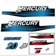 Fits Mercury 20hp 2-Stroke Outboard Decal Kit Blue or Red 20 1999-2006