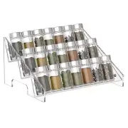 Acrylic Spice Rack Organizer for Cabinet Spice Jars Clear Vertical Seasoning ...