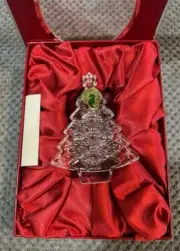 Waterford CRYSTAL Christmas Tree 2010 (removable tag) Ornament NEW