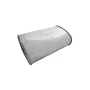 Redback Muffler - 2" 8"x4" 14" O/C Lukey Turbo Triple Flow Without Spigots