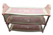Barbie Size Doll Furniture - Pink Triple Bunk Bed