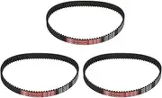 uxcell 3pcs HTD-5M Rubber Timing Belt 89 Teeth, 445mm Pitch Length x 15mm Width x 3.6mm Height, Closed Loop Pulley Timing Belt