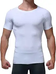 [TrndTrsure] Men's Baselayer Undershirts Cool Dry Tee Moisture Wicking Athletic Gym Tees Athletic Male Compression T-Shirts