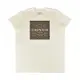 COACH白字LOGO方形C字印花設計純棉短袖T恤(女款/米黃)