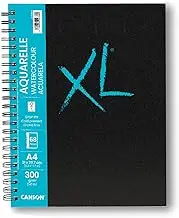 Canson XL 300 GSM Watercolor Aquarelle Book, Size A5 (34 Sheet)