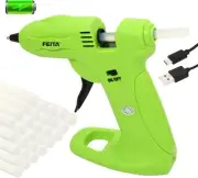 Cordless Hot Melt Glue Gun Kit USB Rechargeable 2650mAh Battery Mini Glue Gun wi