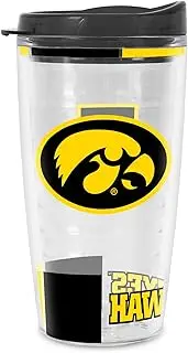 Rico Industries NCAA Iowa Hawkeyes Classic Double Wall 16oz Tritan Tumbler