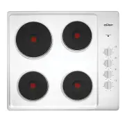 Chef 60cm 4 Zone Electric Solid Cooktop CHS642SB