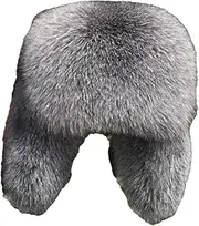[keusyoi] Fur Hat Russian Bomber Hat Men's Hat Ushanka Winter Ear Hat Fur Beanie Hat, Blue, 56-58cm