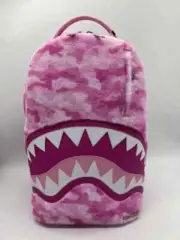 SPRAYGROUND PINK CAMO FAUX FUR DLXSF BACKPACK