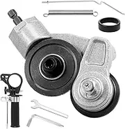 Electric Drill Plate Cutter Sheet, Sheet Metal Cutter Drill Adapter, Attachment Double Headed Metal Sheet Cutter Drill Shears Cutting Tool for Aluminium Steel Iron Copper Plate White Sheet Cutting