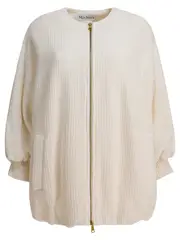 [Max Mara] Max Mara-Wool And Cashmere Jacket Giacche Bianco-Donna 40