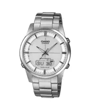 CASIO Men Analog Eco-Drive Casual Watch Classic Dress White Dial Waterproof Roun