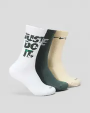 [Nike] Nike Men's Everyday Plus Cushioned Socks 3 Pack Size XL XL Multicolor