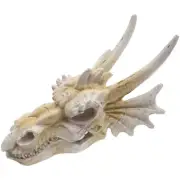1PC Fish Tank Dragon Skull Decor Reptile Hide Cave Resin Skulls Aquarium Decor