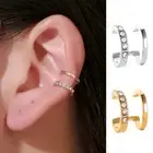 2PC Ear Clip Fake Earrings Clip On Unisex Minimalist Ear Cuff Cartilage Helix #
