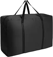 AiQInu Large Storage Bag, 180 L, Foldable Underbed Storage Box with Handle, Waterproof, Durable Moving Bags for Bedding, Mattress Toppers, Blankets and Pillows, 420D Oxford