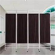 3/4/5/6 Panel Hospital Privacy Screen Partition,6FT Temporary Separation Wall for Office Beauty Salon Hospital Clinic Massage Room(4Panel)