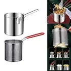 Fry Pot Solid Handle Fryer Pan High Deep Fry home Kitchen