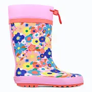 Clarks Kids Puddles Gumboot Pink Multi Standard Fit (EU 23-32)