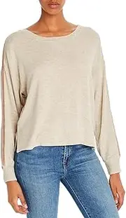 [Splendid] Women's Cashmere Blend Long Sleeve Pullover Sweater
