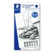 Staedtler 100G M12 Mars Lumograph 6.8mm Lead Diameter Full Graphite Pencil Pk 12