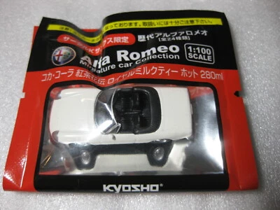 Alfa Romeo 1750 Spider Veloce White Kyosho 1:100 Scale Diecast Model Car
