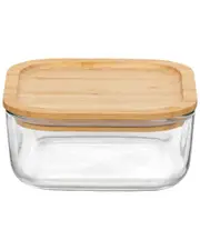 Bormioli Rocco Set of 12 Frigoverre 33.75oz Bamboo Food Storage Containers
