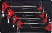 Sunex 9858M, Hex Key Set, 8Piece, Metric, 2mm to 10mm, Comfort Grip, Rubber Overmolded Handle, Storage Tray