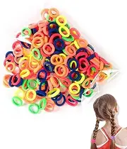 Elastic Hair Ties - Hair Rope Headband Ponytail Holder Rope Set of 100 - Cute and Simple Ponytail Holder Rope, Multi Color Ponytail Holder for Kids Girls Women