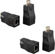 4X 4K 3D 1.4 30M Extender to RJ45 Over Cat 5e/6 Network LAN Ethernet Adapter
